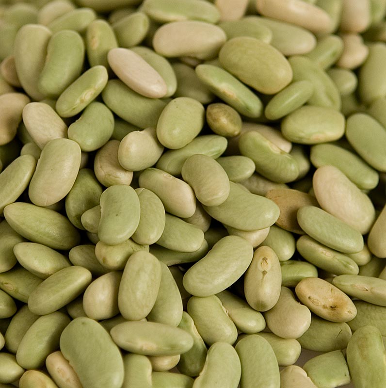 
German:
Getrocknete grüne Bohnen (Flageolets) in einer 1 kg Verpackung