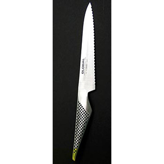 Global GS-14 Brötchenmesser, 15cm, 1 St - A 15cm bread knife from Global, ideal for cutting rolls and bread