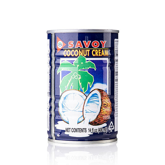 Kokoscreme-Sahne, Savoy, 400 ml: A delicious and creamy coconut cream perfect for cooking and baking (English)