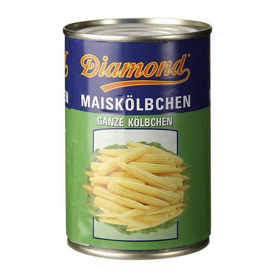 Mini Maiskölbchen in Salzlake, 425 g, leckeres und vielseitiges Konservenprodukt