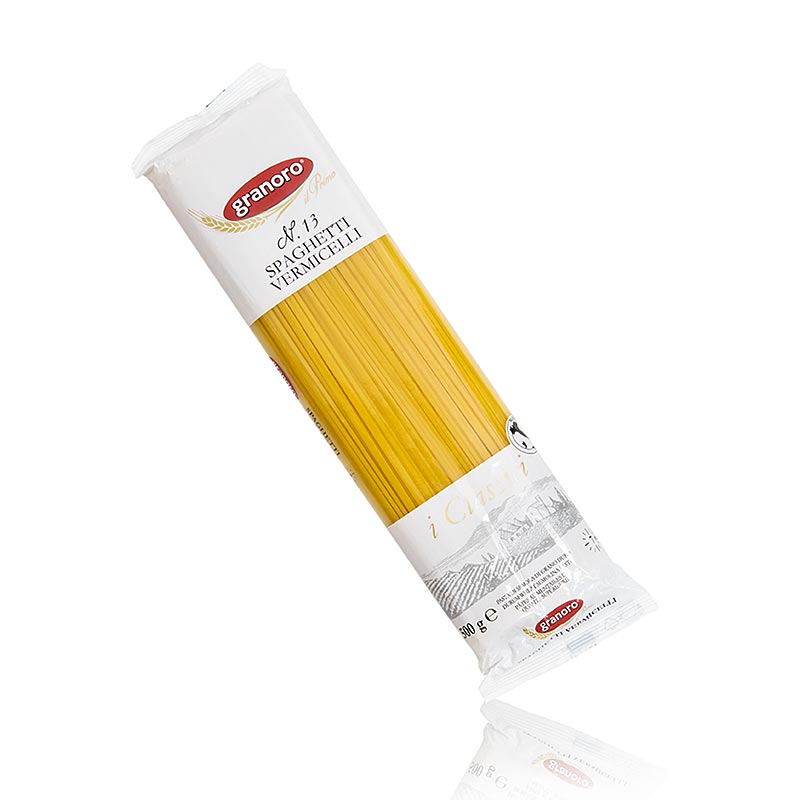 Packung mit 500 g Granoro Vermicelli, Spaghetti, No13, 1,6mm, hochwertige italienische Pasta