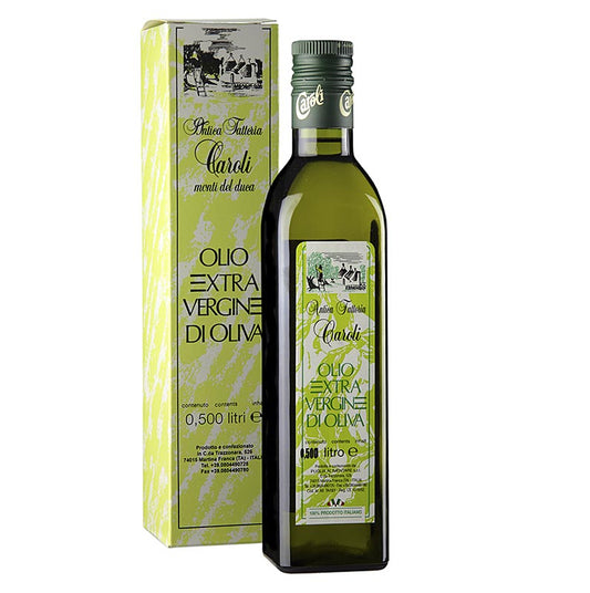 Natives Olivenöl Extra, Caroli "Antica Fattoria", 1. Pressung, 500 ml