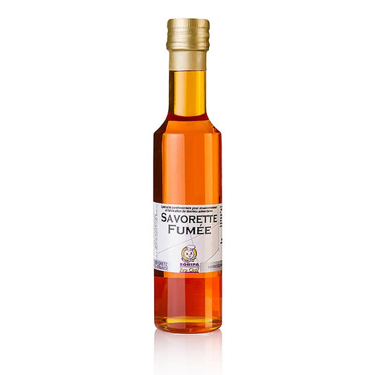 Raucharoma in Öl - Fumée, Soripa, 250 ml - A 250 ml bottle of Soripa Raucharoma in Öl, adding a smoky flavor to dishes