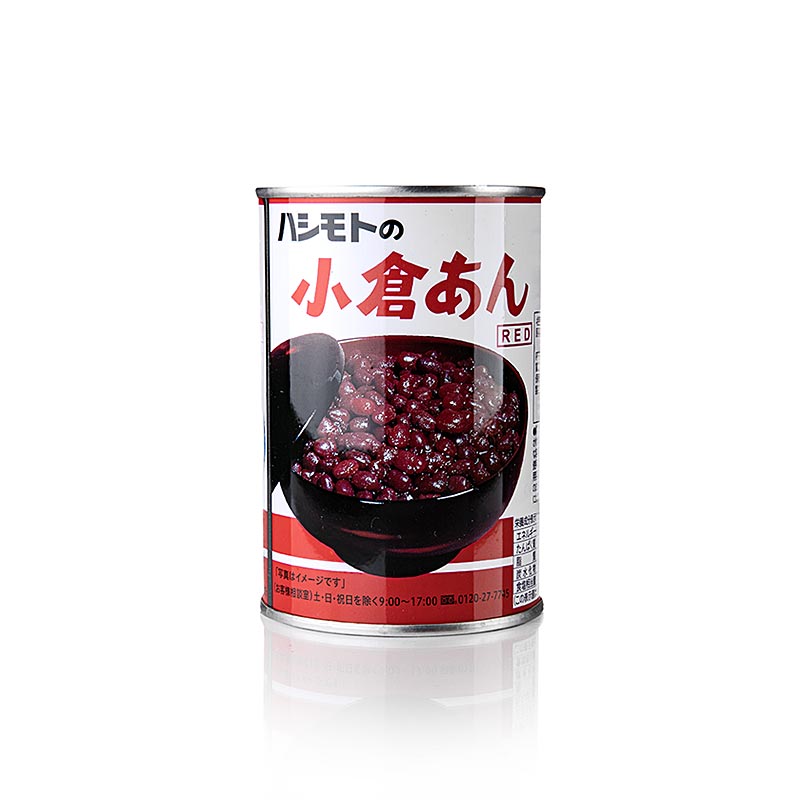 Rote Bohnen, gesüßt, Hashimoto Ogura, 520 g - hochwertiges Produkt für die japanische Küche