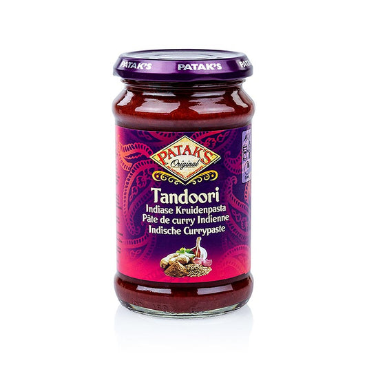 312g jar of Patak's Tandoori Paste, a flavorful and versatile Indian cooking ingredient