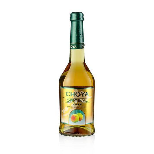 Pflaumen-Wein Choya Original (Plum) mit 10% Vol Alkoholgehalt in einer 500 ml Flasche, traditionell hergestellter japanischer Fruchtwein