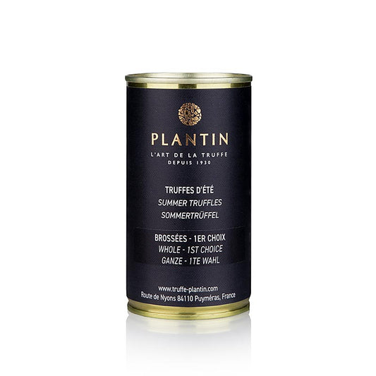 A 110 g package of whole Plantin summer truffles, perfect for enhancing your culinary creations with their rich, earthy flavor