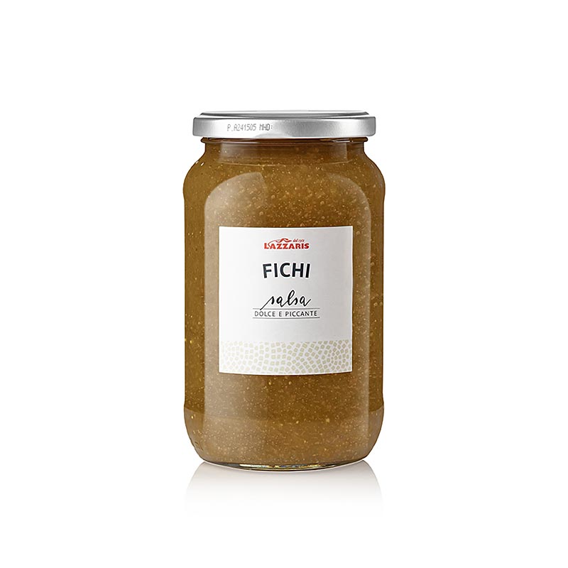 Lazzaris -Feigen-Senf-Sauce, nach Tessiner Art, 750 g - leckere Sauce aus Feigen und Senf, perfekt für Gerichte nach Tessiner Art, in einer 750 g Flasche verpackt