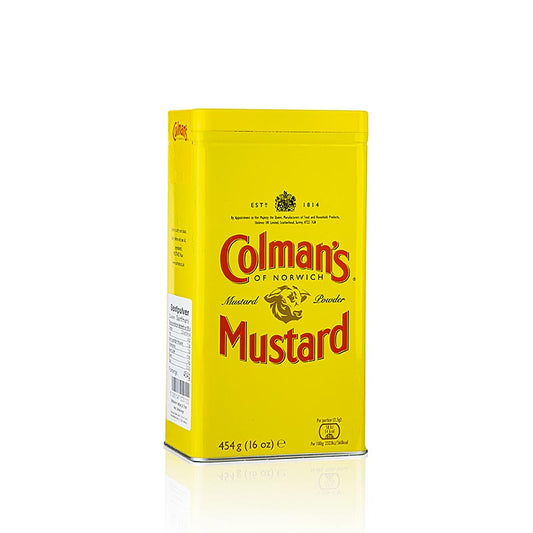 Colman´s Senf-Pulver, England, 454 g - Authentic English mustard powder in a 454 gram package