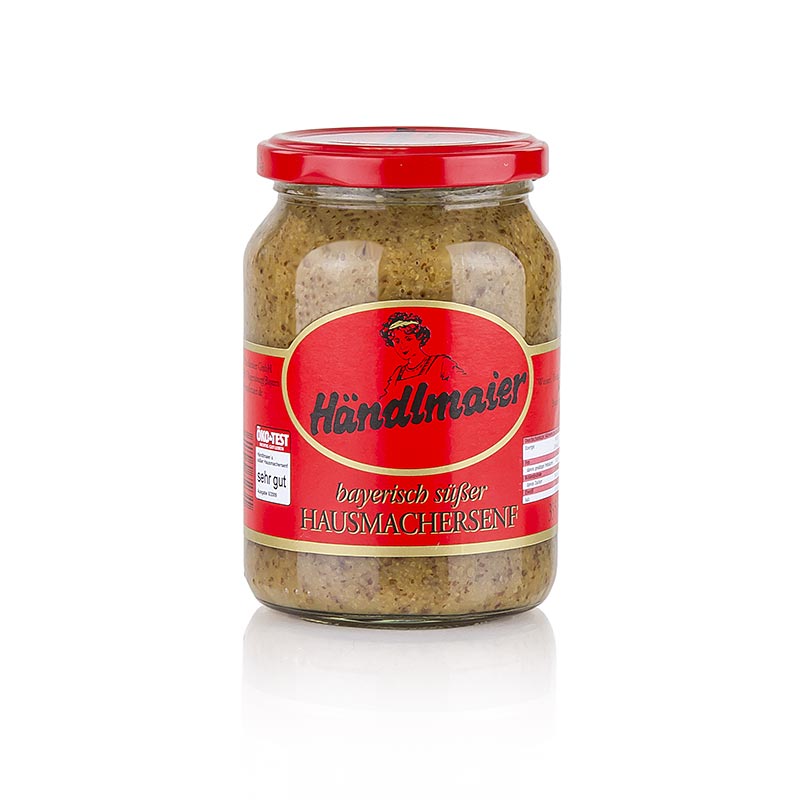 Händlmaier Süßer Hausmachersenf, a 335 ml jar of traditional German sweet mustard