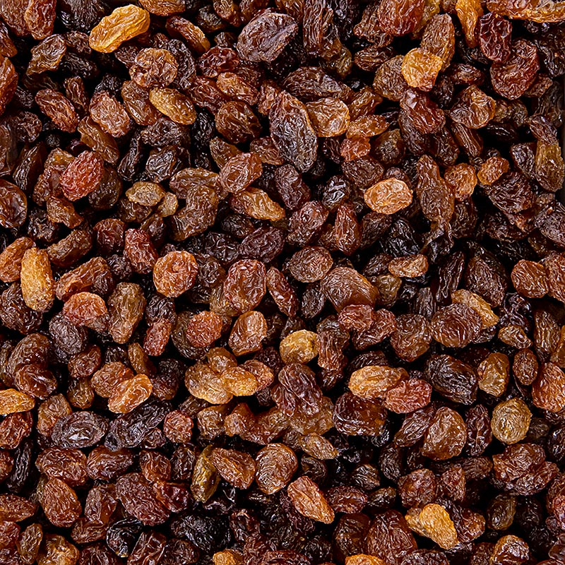 Alt text: One kilogram of unsulfured medium Turkish sultanas, a natural and healthy product