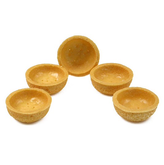 Großhandel Mini Dessert-Tartelettes, rund, mit einem Durchmesser von 3,8 cm und einer Höhe von 1,8 cm, hergestellt aus Mürbeteig, in einer Packung mit 1,19 kg und 270 Stück