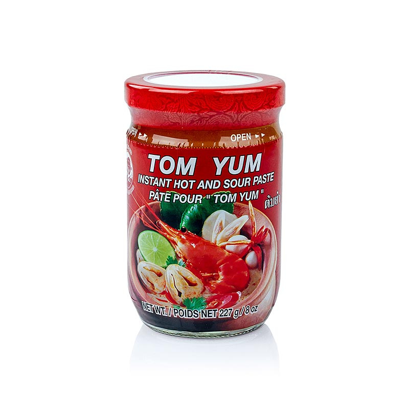 Tom Yum Paste, scharf und sauer für Suppen, 227 g - Thai Gewürzpaste für die Zubereitung von würzigen und sauren Suppen, hergestellt aus hochwertigen Zutaten in einer praktischen 227 g Packung