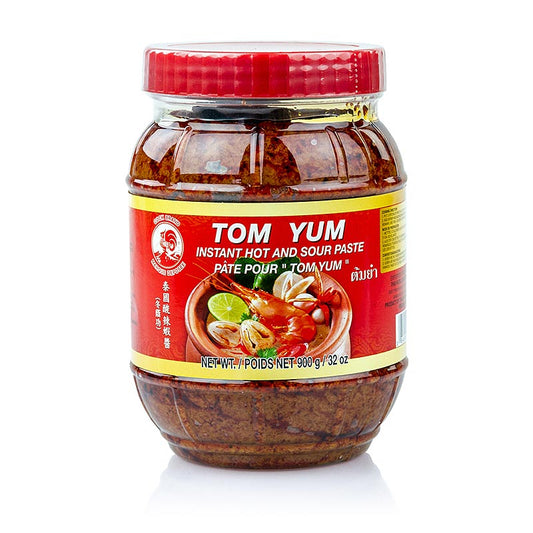 German

Alt Text: Bild eines 900 g Behälters Tom Yum Paste, scharf und sauer für Suppen, perfekt für die Zubereitung von würzigen und köstlichen Suppen