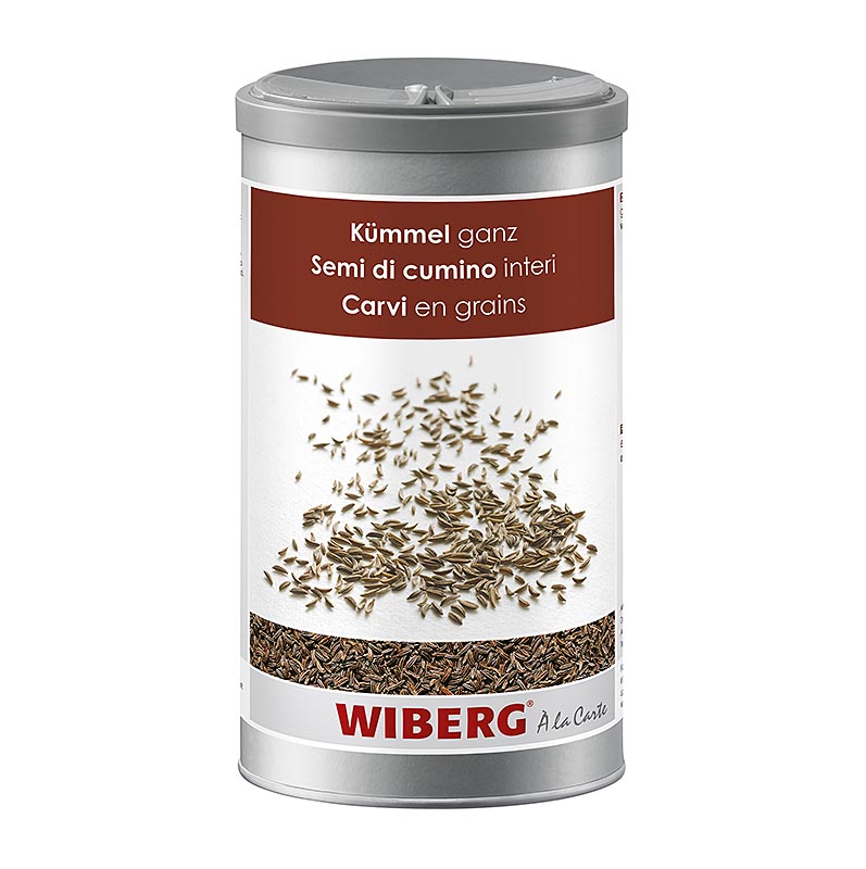 Alt text: Wiberg Kümmel, ganz, 600 g - A 600 gram package of whole caraway seeds from Wiberg, perfect for seasoning and flavoring dishes