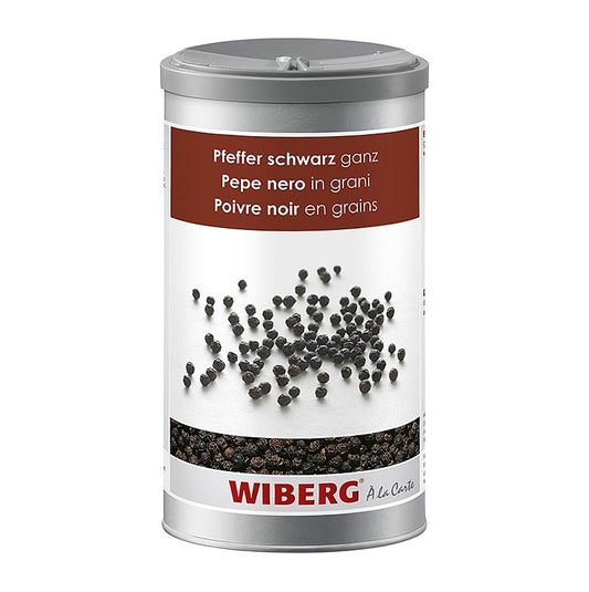 Schwarzer Ganzpfeffer von Wiberg, 630 g, hochwertiges Gewürzprodukt aus Österreich