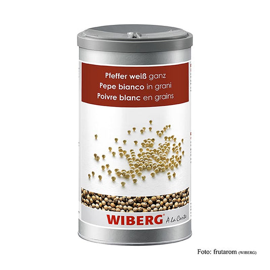 735 g of Wiberg whole white pepper, a high-quality and versatile seasoning for culinary use