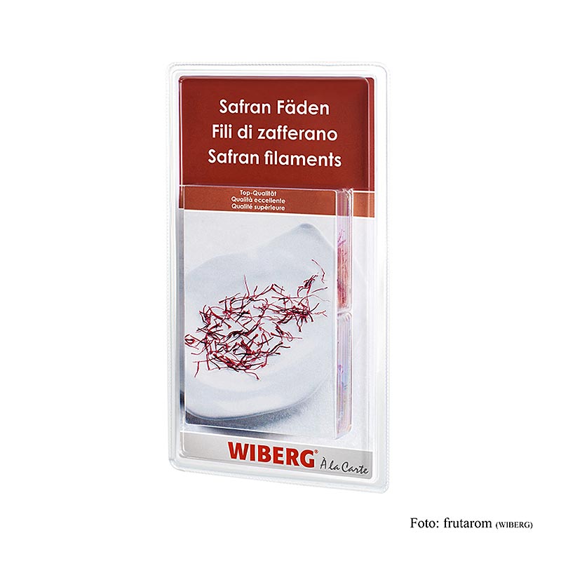 German

Alt text: Wiberg Safran-Fäden, 4 g, 4 x 1g - hochwertige Safranfäden in praktischer Verpackungseinheit für kulinarische Genüsse