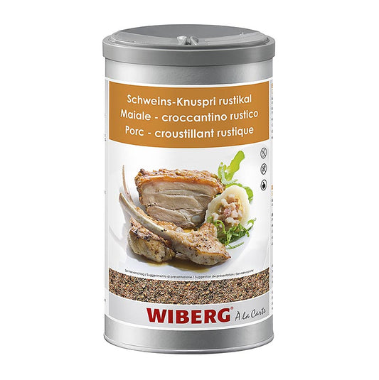 German

Grobes Gewürzsalz für Schweinefleisch, verpackt in einem 880 g Behälter von Wiberg Schweins-Knuspr rustikal