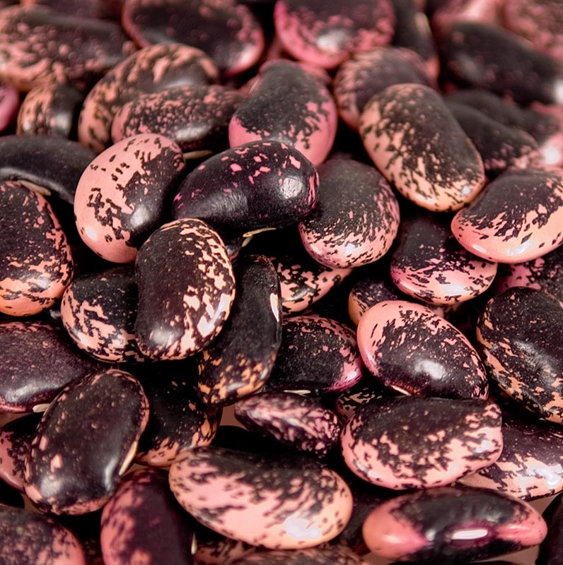 Getrocknete große rot-schwarz-violette Käferbohnen aus Österreich, 1 kg Packung