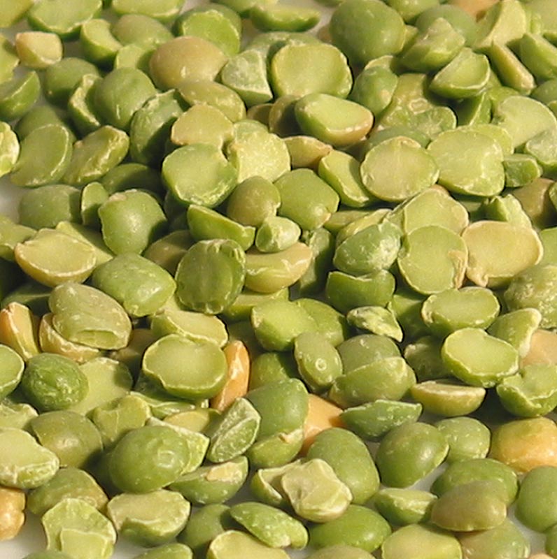 1 kg of dried, halved, green peas, perfect for cooking and storing