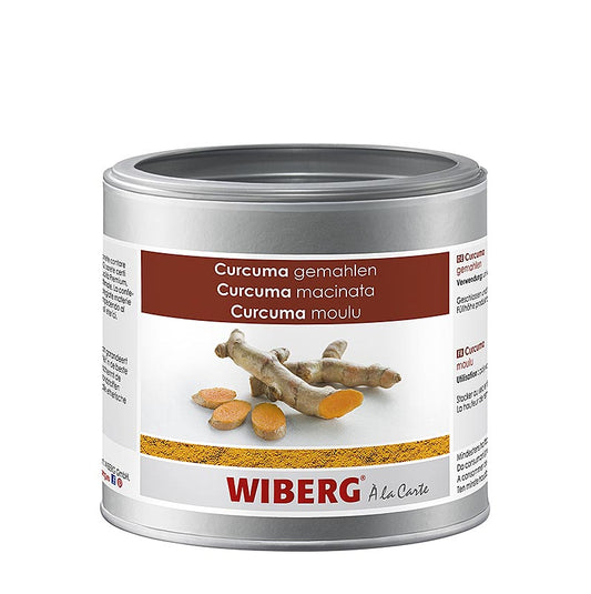 Organic Wiberg Curcuma powder, 280 g, perfect for adding flavor and color to your dishes (English)