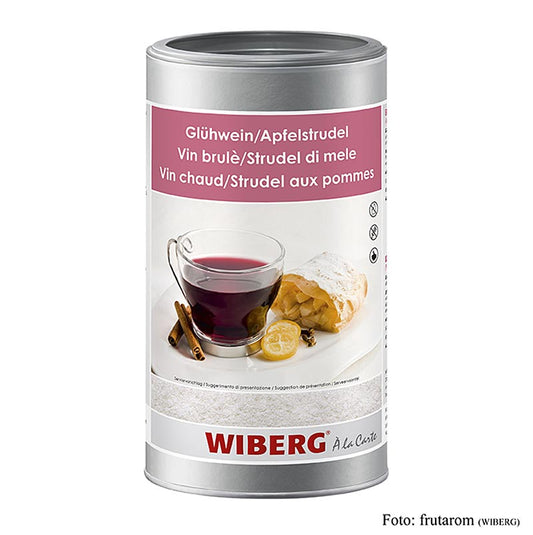 Wiberg Glühwein/Apfelstrudel Aroma-Zubereitung, 1,03 kg, ideal für die Herstellung von 51 Litern köstlichem Glühwein und Apfelstrudelgeschmack