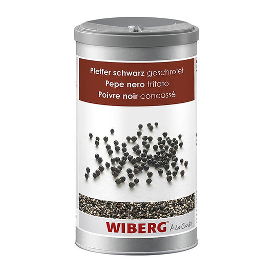 Wiberg Pfeffer schwarz, geschrotet, 515 g - hochwertiger gemahlener schwarzer Pfeffer in einer 515 g Verpackung