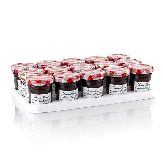 15 individual 30g portions of Bonne Maman Strawberry Jam, 450g total (English)