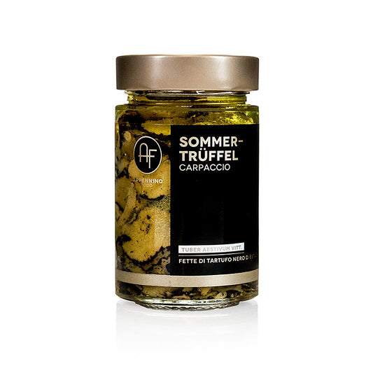 German: Sommertrüffel-Carpaccio aus dem Appennin, 180 g - feinste Delikatesse für Gourmets und Liebhaber von Trüffelprodukten