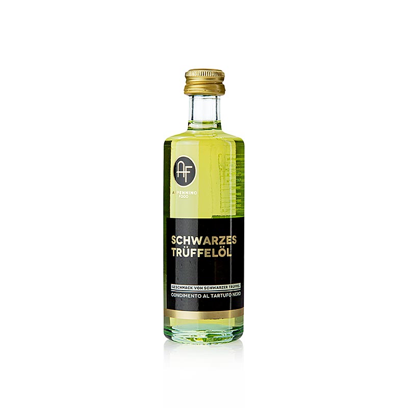 60 ml bottle of Appennino Olivenöl mit schwarzer Trüffel-Aroma (Trüffelöl) by TARTUFOLIO, a gourmet truffle-infused olive oil