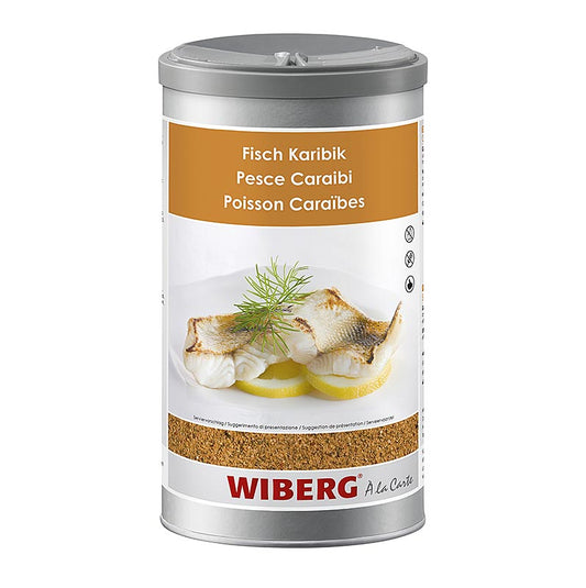 Wiberg Karibik Style, Gewürzsalz für Fisch, 950 g - Exotisches Salz mit karibischem Flair, perfekt für die Zubereitung von Fischgerichten