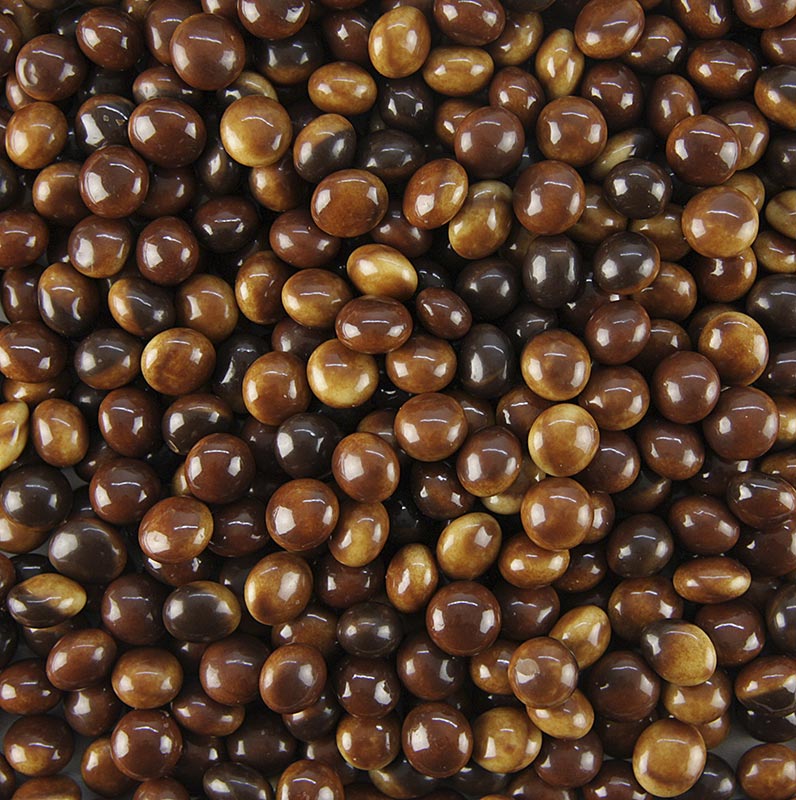 Premium 389% cocoa marbled chocolate pearls, Callets Sensation, 25 kg