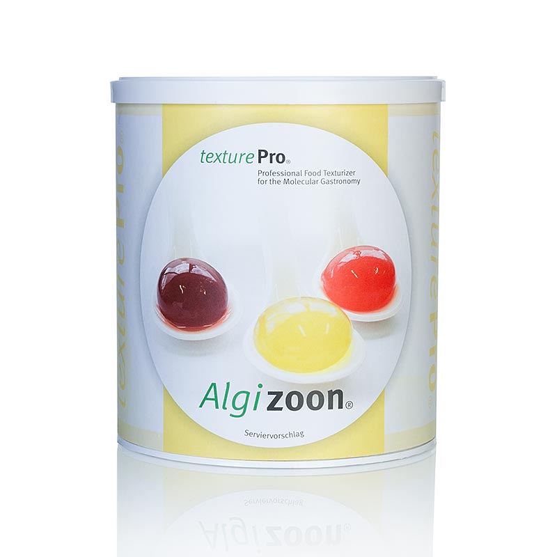 300g package of Algizoon (Natriumalginat) by Biozoon, a food-grade E 401 additive made from natural seaweed extracts (English)