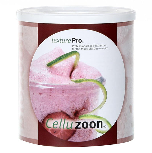 250 g package of Celluzoon (Cellulose) from Biozoon, classified as E 461, a plant-based food additive for thickening and stabilizing