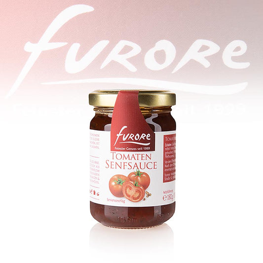 130 ml Flasche Furore Tomaten-Senf-Sauce, perfekt für vielseitige Gerichte