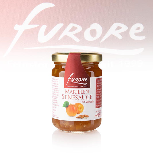 130 ml Furore Marillen-Senf-Sauce mit Mandeln, leckere Sauce für feinen Geschmack