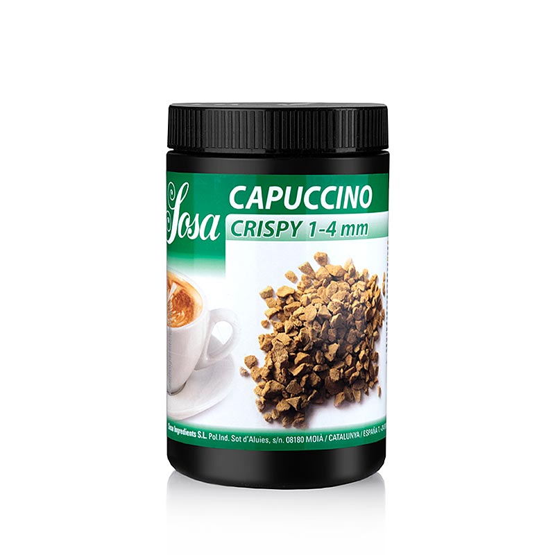 Gefriergetrocknete Sosa Crispy Cappuccino, 250 g, ideal für die Zubereitung von Desserts und Backwaren