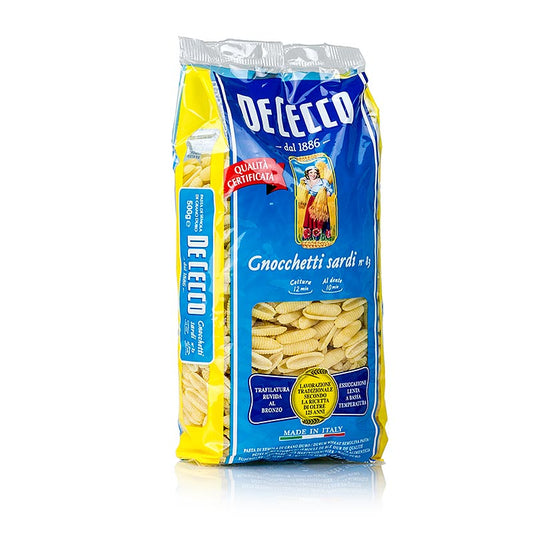 De Cecco Gnocchetti sardi, No83, 500 g - traditional Italian pasta shape in a 500g package