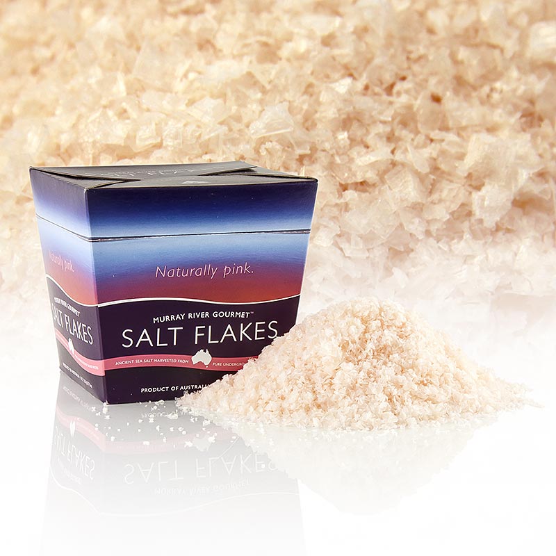 German
Rosa Murray River Salz Flakes aus Australien, 250 g, von hoher Qualität und einzigartigem Geschmack