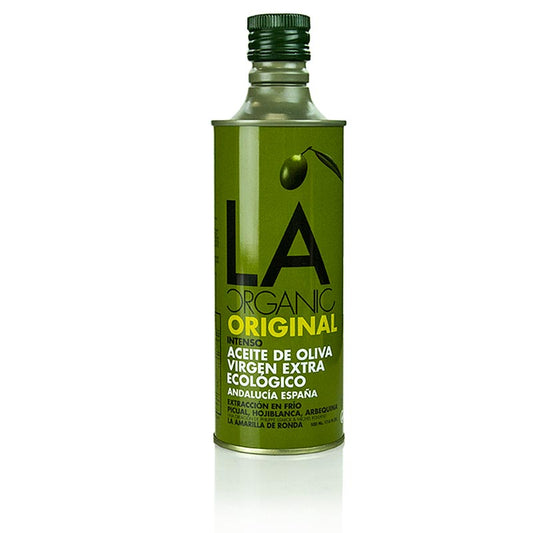 Natives Olivenöl Extra, La Ronda Intenso Eco, BIO, 500 ml in Philippe Starck designed Kanister, perfect for eco-conscious consumers seeking intense, high-quality olive oil