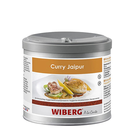 German: Wiberg Curry Jaipur Style, kräftig rot, 250 g - Ein intensiv rotes Currygewürz aus Jaipur, perfekt für köstliche indische Gerichte