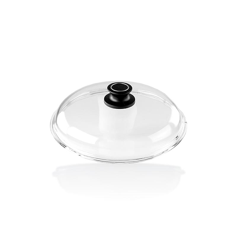 AMT Gastroguss glass lid for roasting/ cooking pot & pan, 20cm diameter, made of durable glass, designed to fit perfectly, ideal for maintaining heat and moisture during cooking