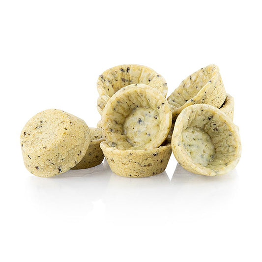 Vegan mini snack tartelettes with olive-rosemary dough, 42 cm round, salty, 102 kg, 160 pieces