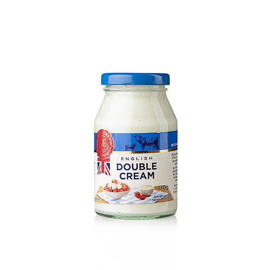 English

Alt text: Double Devon Cream, a solid 48% fat content English product, 170g