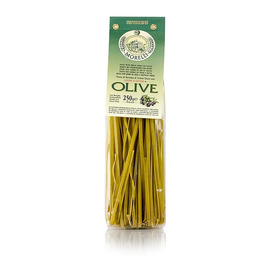 Frische Morelli 1860 Fettuccine mit Oliven und Weizenkeimen, 250 g, perfekt für leckere mediterrane Gerichte