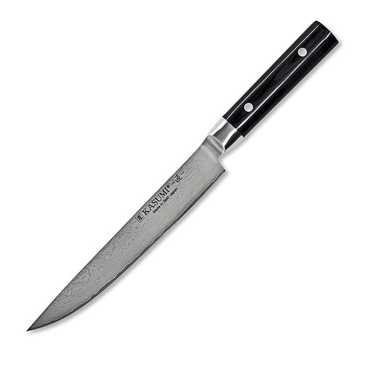 German:

Kasumi MP-08 Meisterwerk Damast Fleischmesser, 20cm, 1 Stück - Hochwertiges japanisches Kochmesser für präzises Schneiden von Fleisch und Gemüse