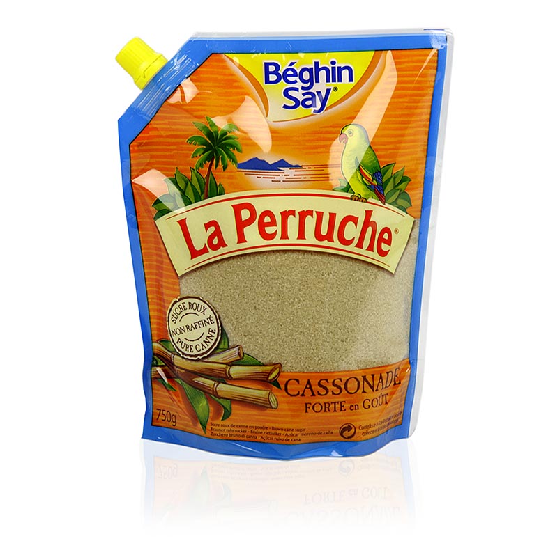 Organic loose brown cane sugar from La Perruche, 750 g, perfect for baking and sweetening beverages