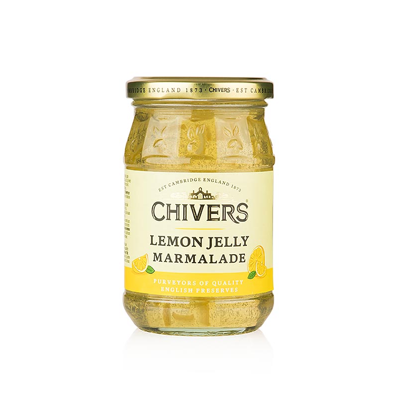 Chivers Lemon Marmelade with finely cut lemon peel, 340g jar, sweet and tangy citrus spread