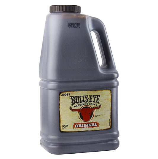 German

Alt-Text: Großflasche Bull´s Eye BBQ Sauce Original Style, leicht rauchig, 3,79 l für vielseitiges Grillen und Marinieren von Fleisch und Gemüse